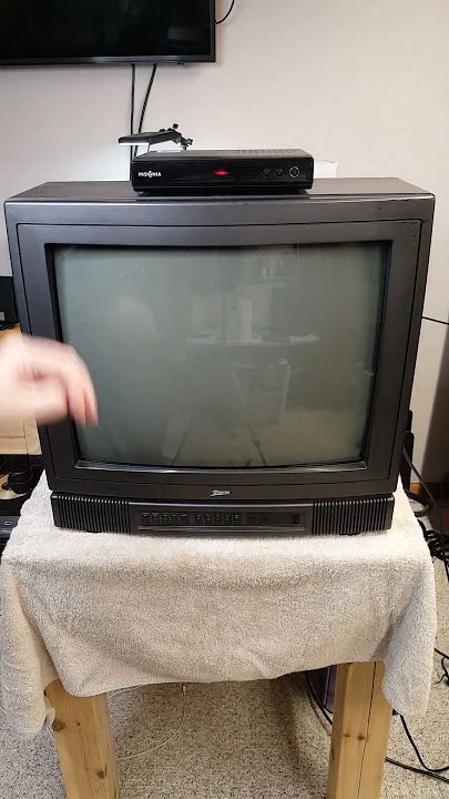 Old TV playing digital signal #shorts