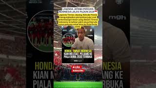 KEISUKE HONDA PERCAYA BAHWA TIMNAS INDONESIA LOLOS PIALA DUNIA 2030?🤔🇮🇩 #timnas #pialadunia