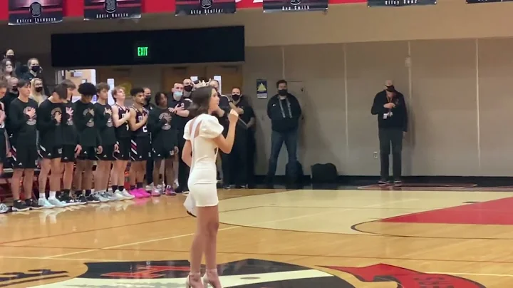 Morgan Greco (Ms Camas Teen) singing National Anth...