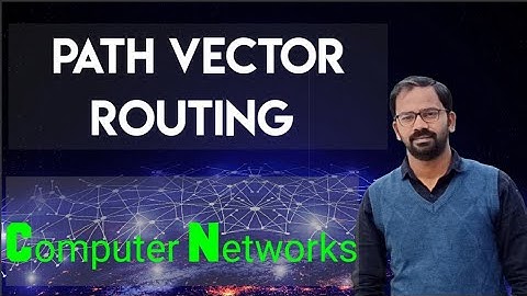 Path Vector Routing | Computer Networks | GATE | Path vector routing algorithm