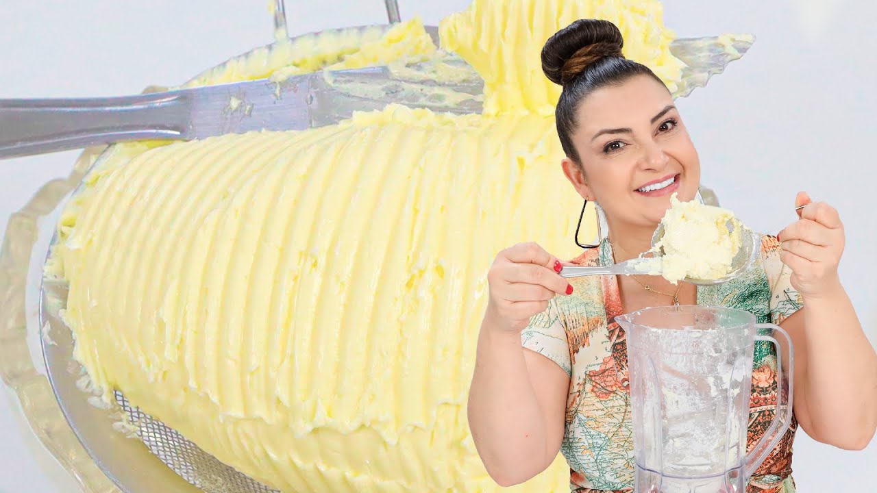 FIZ ESSA MANTEIGA EM 3 MINUTOS NO LIQUIDIFICADOR