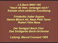 Bach Kantate BWV 150 Nach dir Herr verlanget mich, LP Marcel Couraud 1955