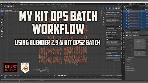 My kit ops batch workflow