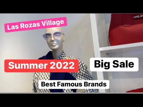 Short Video tour Outlet Las Rozas Village Madrid Spain Famous Boutiques Brands June 2022 ( 4K HD )