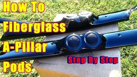 How To Fiberglass A-Pillar Speaker Gauge Pods / G-Body Cutlass DIY Custom A-Pillar Tweeter Pods