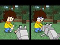 Taming a dog in minecraft gone wrong shorts