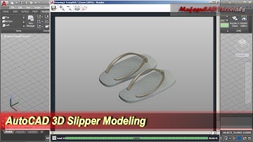 AutoCAD 3D Slipper Tutorial | Mesh Modeling
