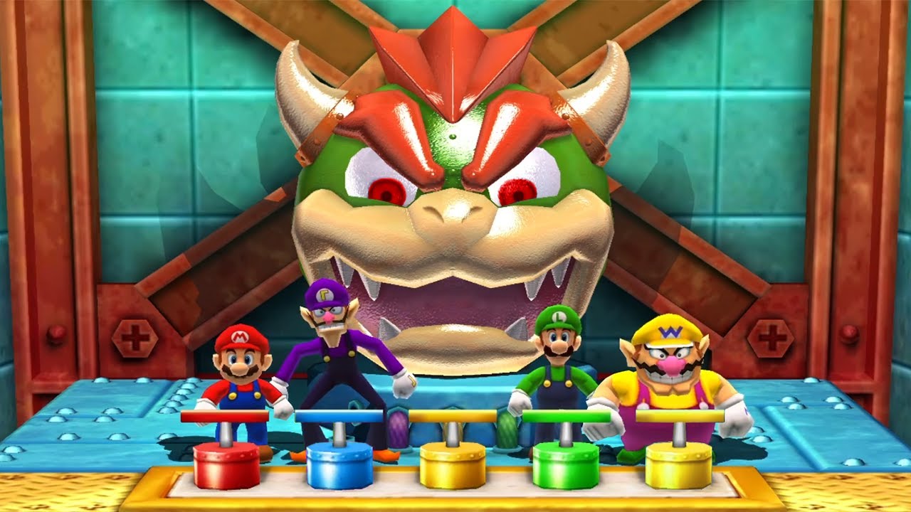 Mario Party The Top 100 MiniGames - Mario Vs Waluigi Vs Wario Vs Luigi (Master Cpu)