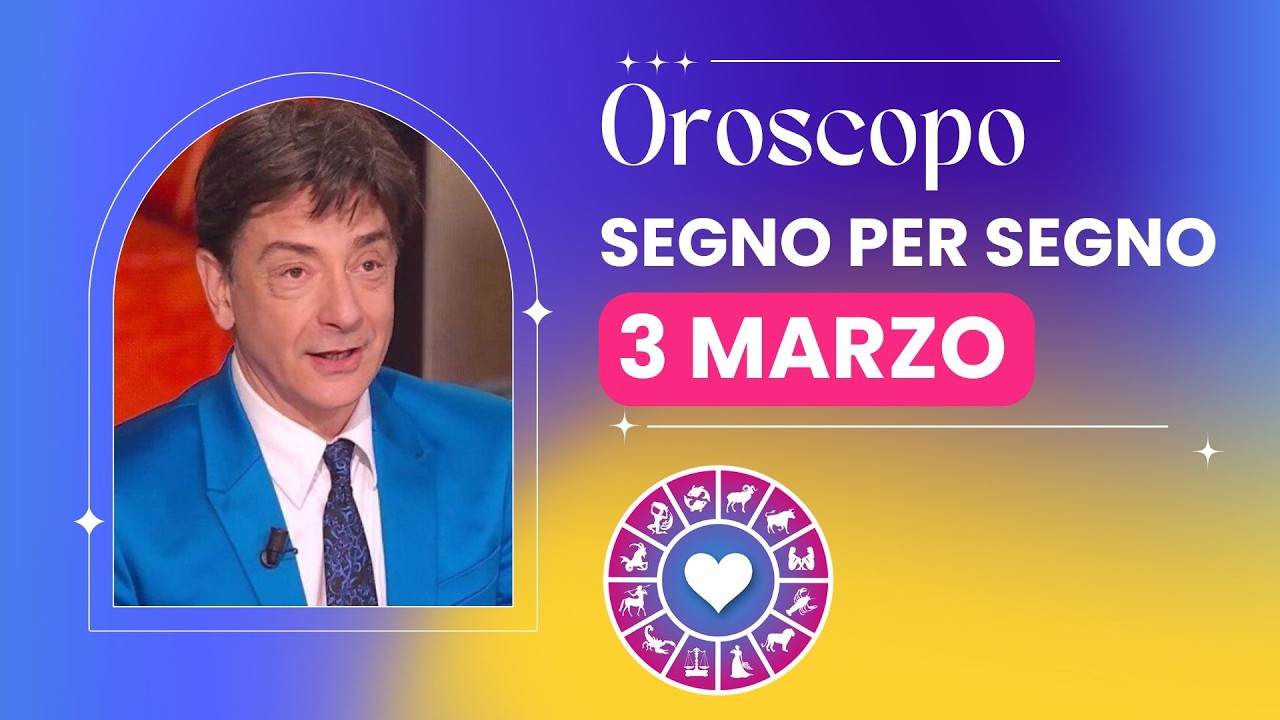 Paolo Fox presenta l’Oroscopo del Giorno 3 Marzo 2026 per Tutti i 12 Segni Zodiacali