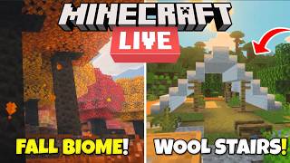 NEW FALL BIOME, WOOL STAIRS & SLABS, POPLAR TREES! Minecraft Live Announcements & More!