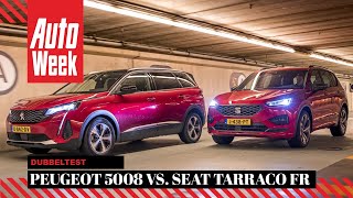 Peugeot 5008 vs. Seat Tarraco  AutoWeek Dubbeltest  English subtitles