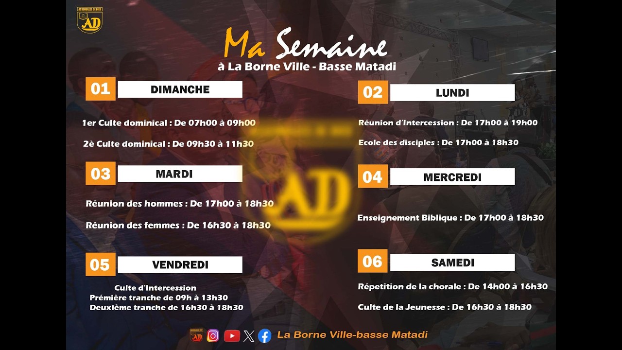 CULTE DOMINICAL DU 08 MARS 2026