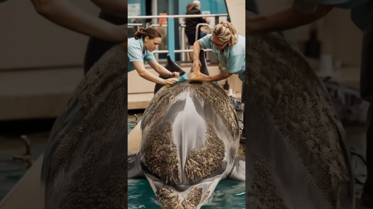 Millions of Barnacle Removed From a Dolphin's Body! 🌊 (Satisfying Rescue!)
