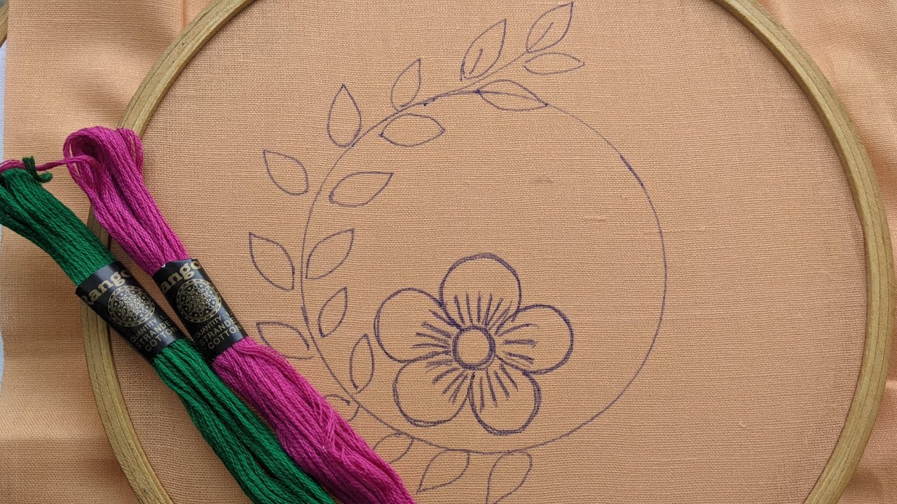 SIMPLE EMBROIDERY DESIGN FOR CUSHION COVERS AND PILLOW COVERS 