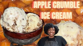Homemade Apple Crumble Ice Cream