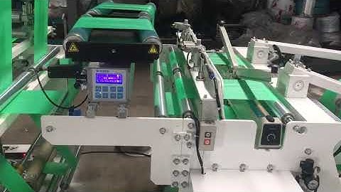 HSWX-450X2 two V fold units Garbage bag making machine