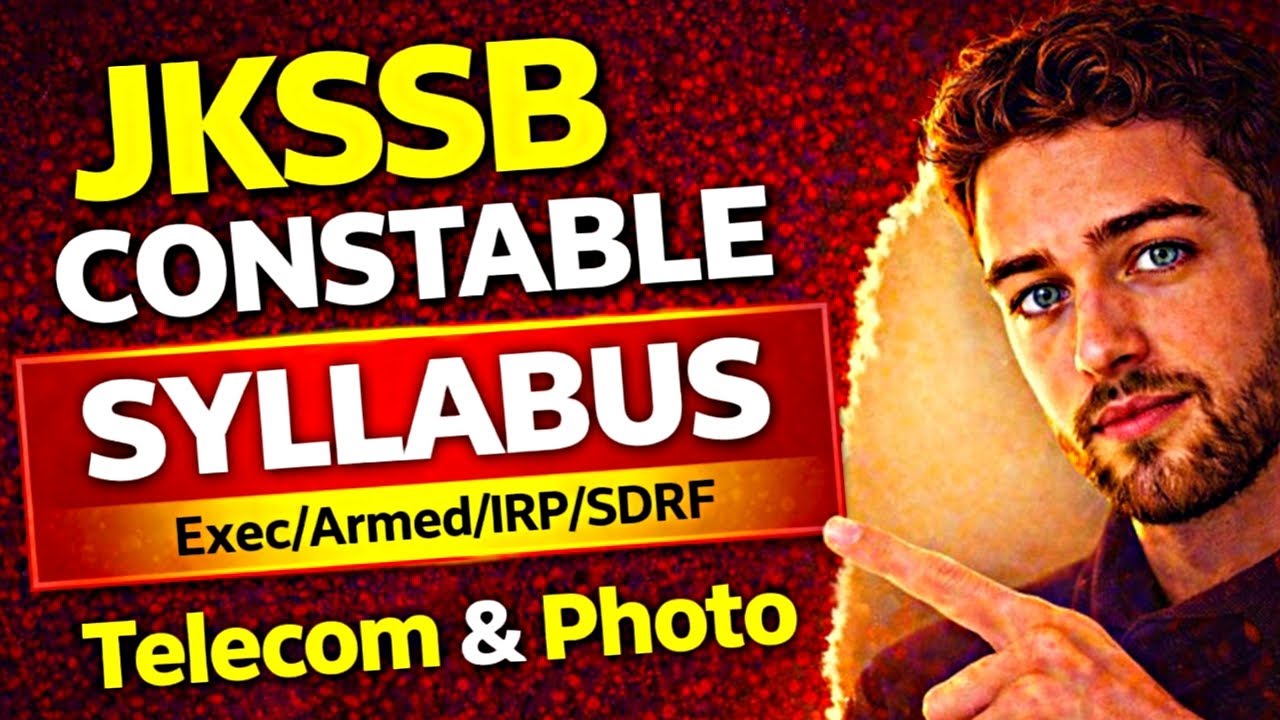 JK Police Constable Executive Syllabus 2026 🔥 Telecommunication & Photography | Full Breakdown
