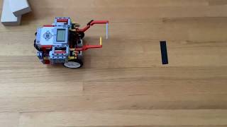 How to make your EV3 LEGO robot STOP at a BLACK LINE (using the EV3 color sensor)