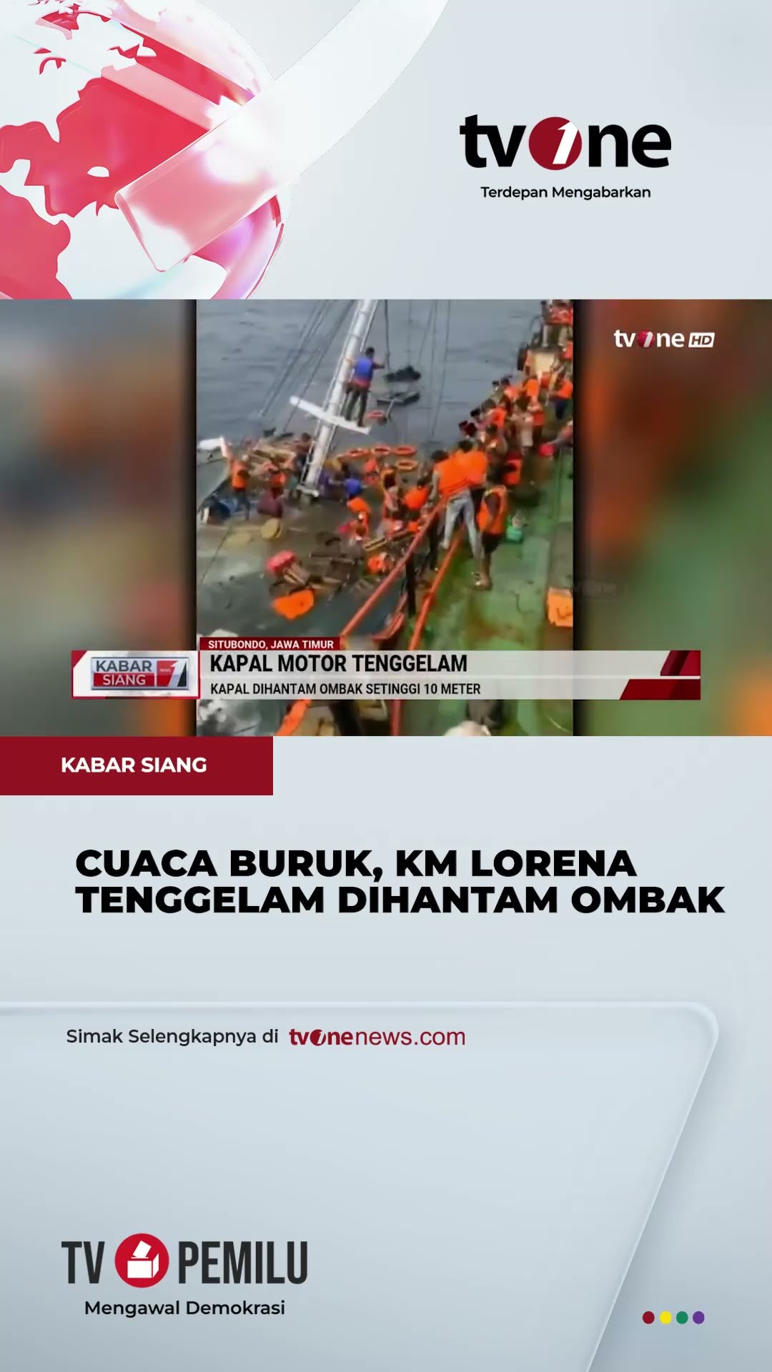 Detik-Detik Kapal Motor Lorena Angkut Puluhan Orang Tenggelam di Situbondo | tvOne