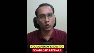 Unable to download aadhaar? Then do this  | Techlit India #shorts screenshot 4