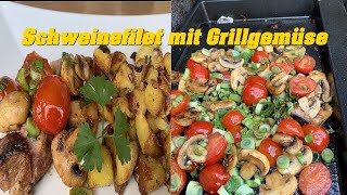 Schweinefilet mit mediterranem Grillgemüse