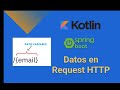 Spring boot. Datos de envío en solicitudes HTTP