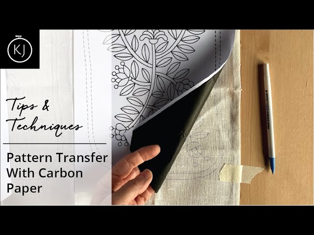 Carbon Transfer Paper for Hand Embroidery Patterns