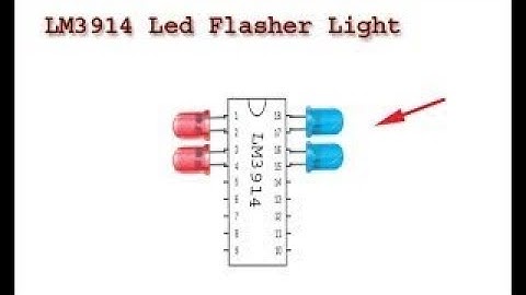 How to make Led light flasher using LM3914, diy adjustable flasher