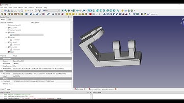 054   FreeCAD model part from technical drawing part 2