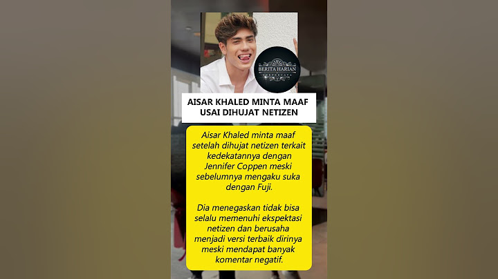 Dihujat Netizen, Aisar Khaled Sampaikan Permintaan Maaf