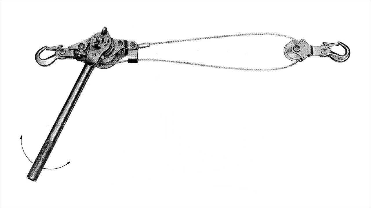 Лебедки ручные рычажные тросовые модели RP - YouTube