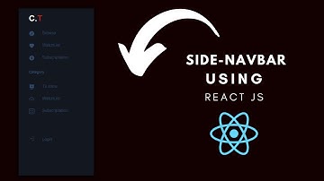 Create a Side Navbar Using React JS | complete navbar using react js | #react #js #navbar