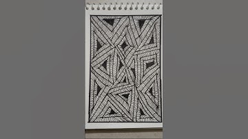 Easy Doodle Art 8 | Relaxing Doodle | #zentangle #art #doodle #shorts @ArtCraftBlissAR