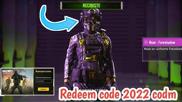 New Redeem code cod mobile 2022 | codm Redeem code 2022 | call of duty mobile Redeem code 2022