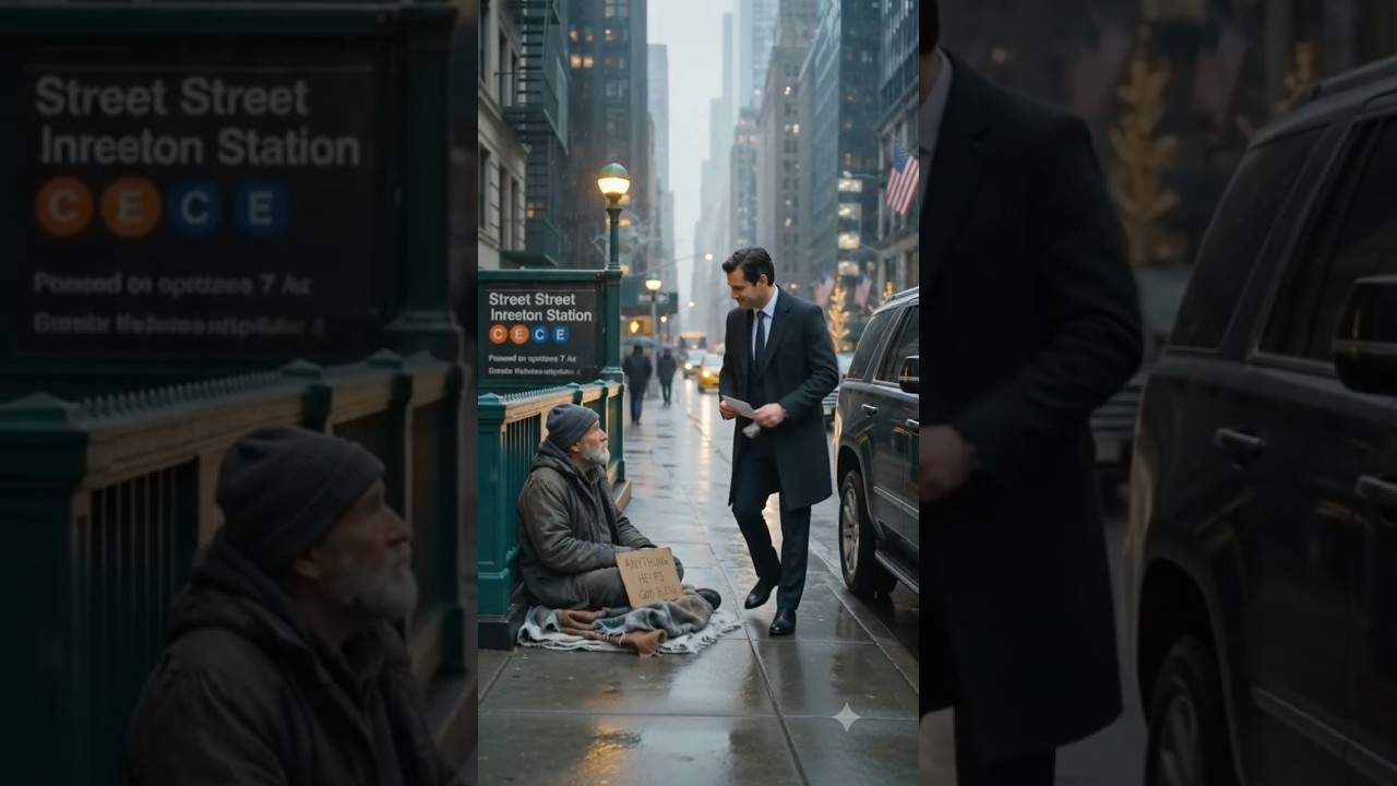 The Homeless Man Who Showed a Billionaire the True Meaning of Kindness ❤️#kindness #shorts