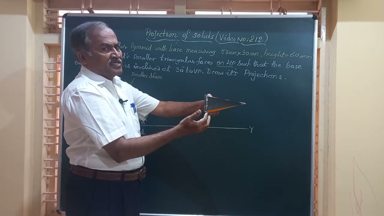 Rectangular Pyramid (video no 212) /Engineering Drawing