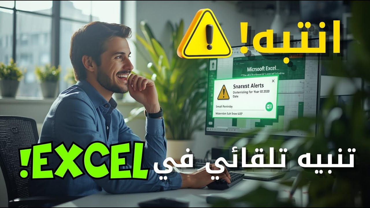 عمل تذكير او تنبيه ببرنامج الاكسيل - الدرس الثامن والثلاثون