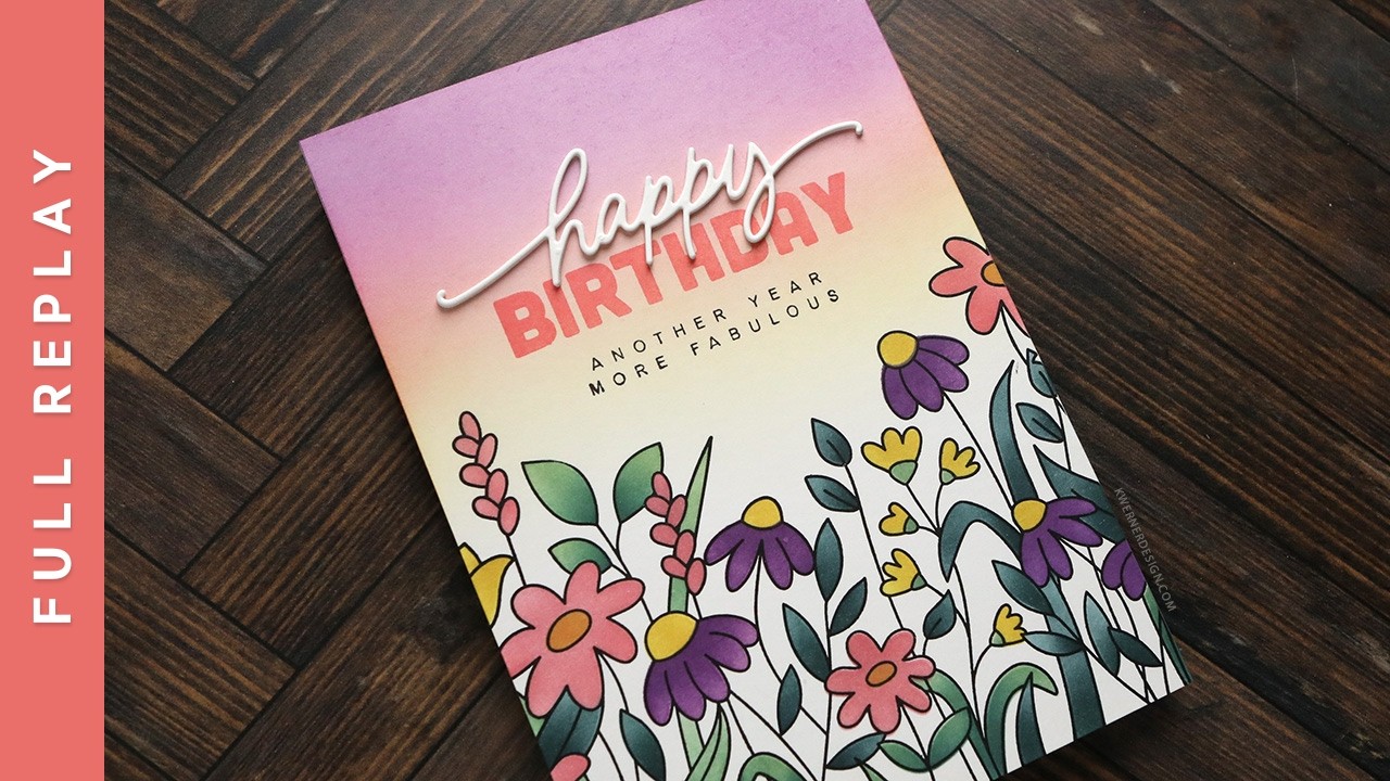 LIVE REPLAY - Flower Field Stamps & Stencils (NEW March 2026 Release)