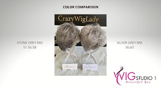 COLOR COMPARISON | Ellen Wille Dot in SILVER GREY MIX VS Run Mono in STONE GREY MIX | CRAZY WIG LADY