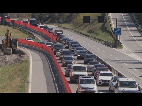 A13 GR: Stau Richtung Norden