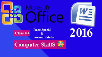 use of paste special & format painter ms word 2016 tutorial in urdu/computer skills / courseoutline