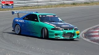 Crazy Nissan Skyline R33  - Drifts, Revs \& Antilag!