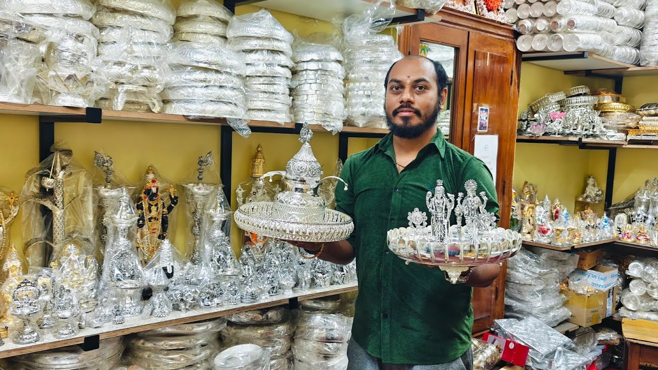 6Rs Bangalore Wholesale Manufacturer Garman Silver Samagri Return Gifts&Pooja Items/Shopping