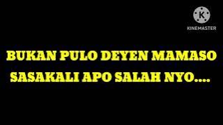 KARAOKE DOLU GILO PADO KAYO CIPT;DAVID ASTAR ISAF DOMO