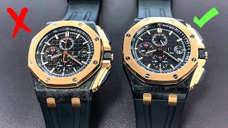 How to Spot Fake Watches - Audemars Piguet Royal Oak Offshore screenshot 5