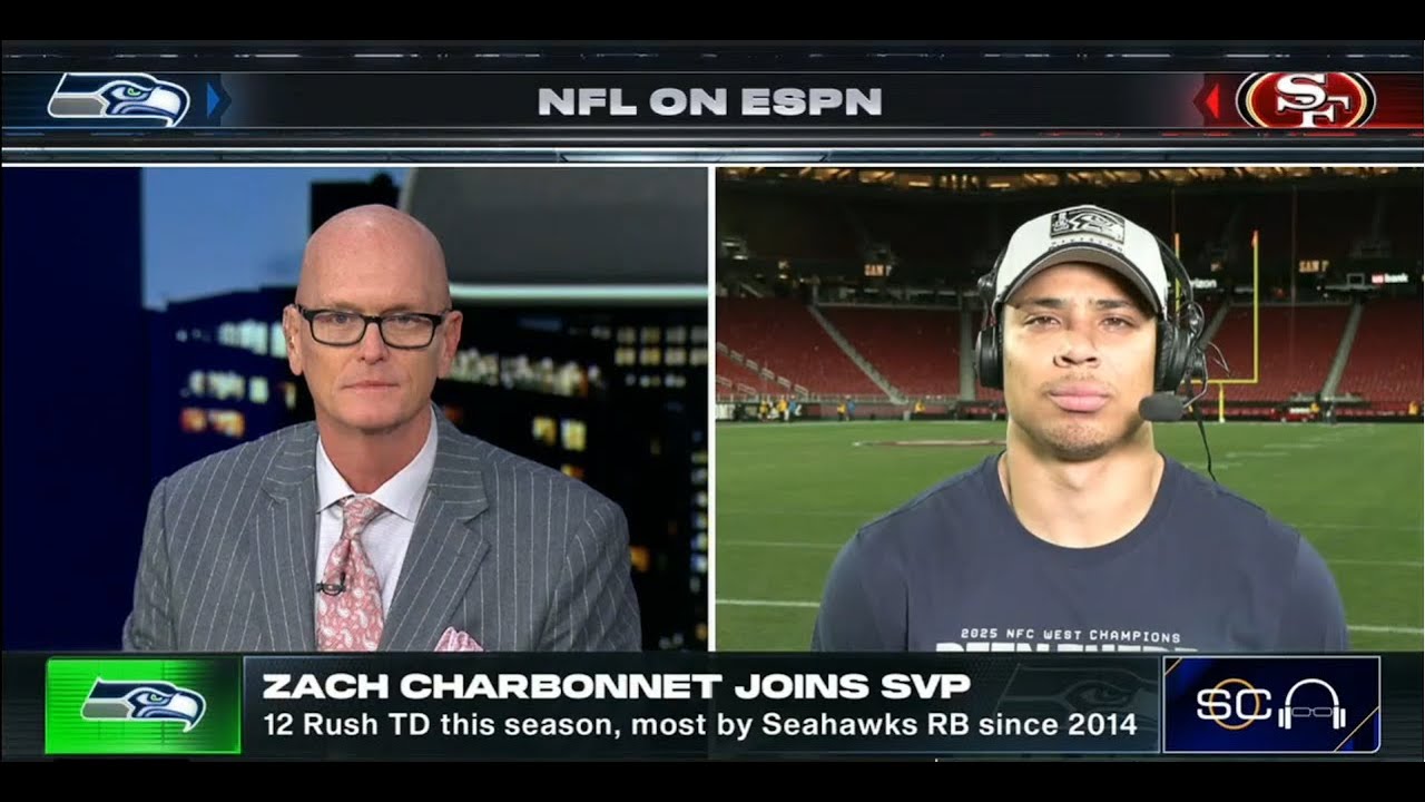 ESPN got SHUTDOWN by Zach Charbonnet when asking about the artificial media narrative on Sam Darnold