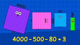 Numberblocks | ADDITION AND SUBTRACTION IN ONE EQUATION | Adding & Subtract Math  | Learn to Count