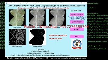 Corn Leaf Disease Detection Using CNN With Source Code Detection of Corn Leaf Disease Python Project