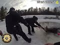 Cops Save Horse Trapped In Icy Pond