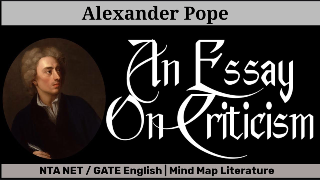 analyse alexander pope's poem an essay on criticism